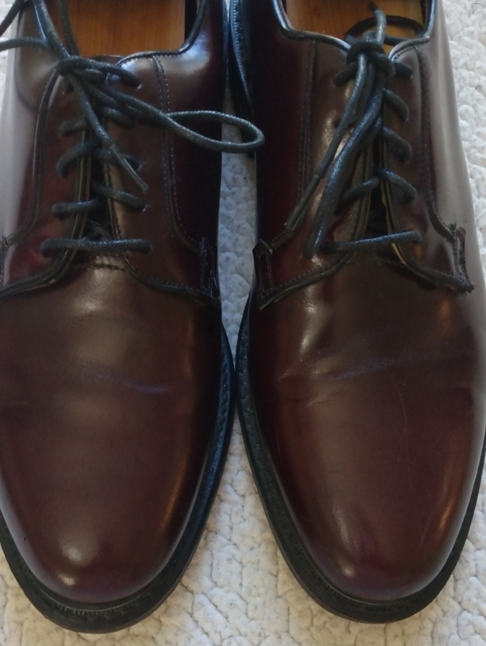 British Walkers Oxblood/Burgundy Leather Derby Shoes 10.5 D (Made In The Usa) View 4